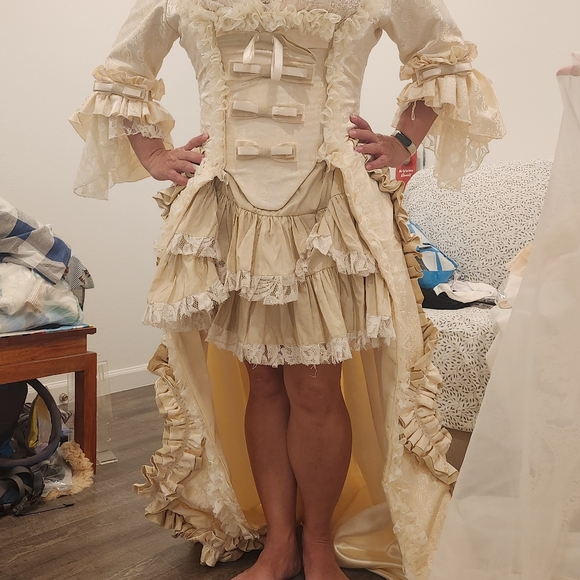 Burleska Marie Antoinette Costume Medieval Victorian lolita Wedding dress - Picture 11 of 16